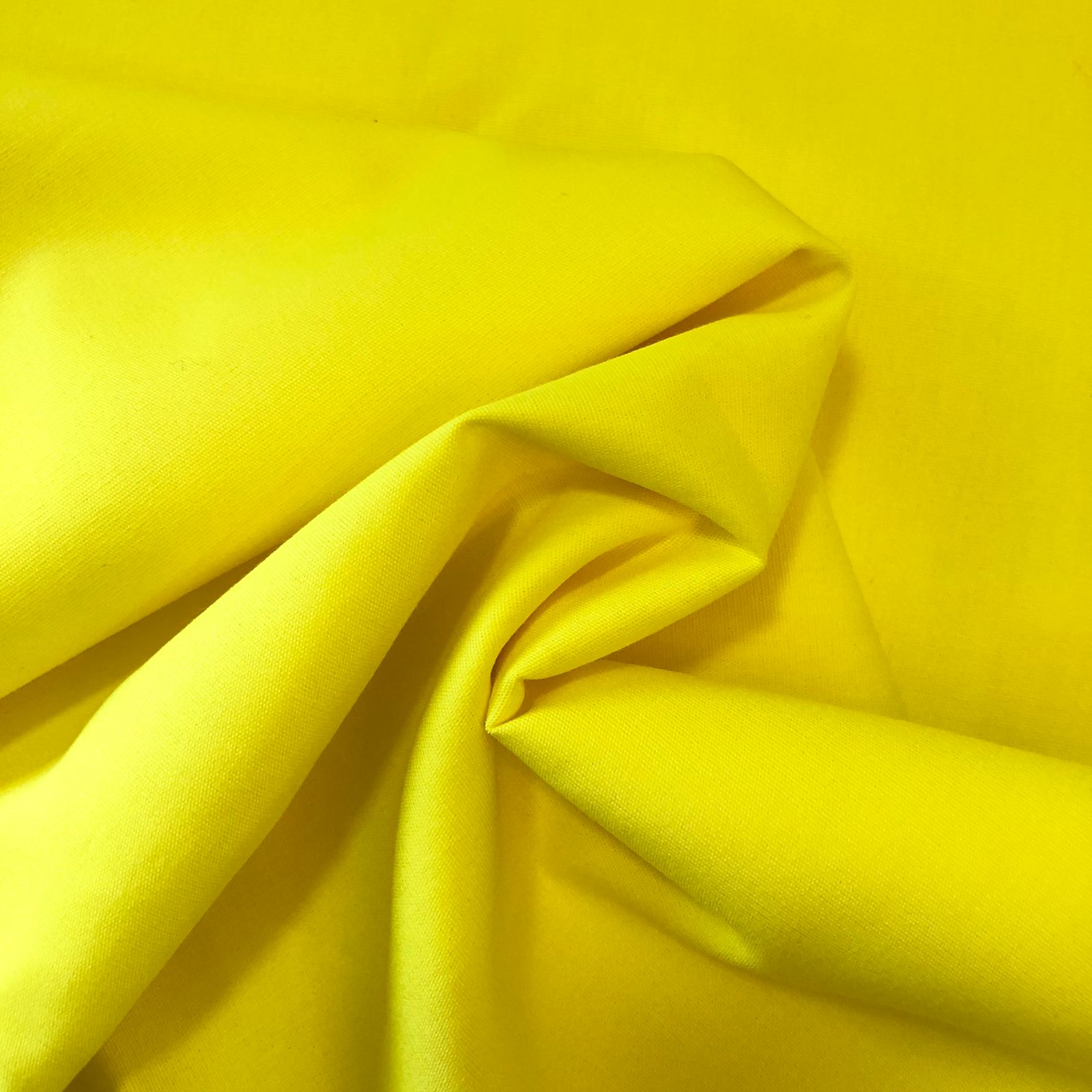 Tecido Tricoline 100% algodão Xadrez Amarelo Canário